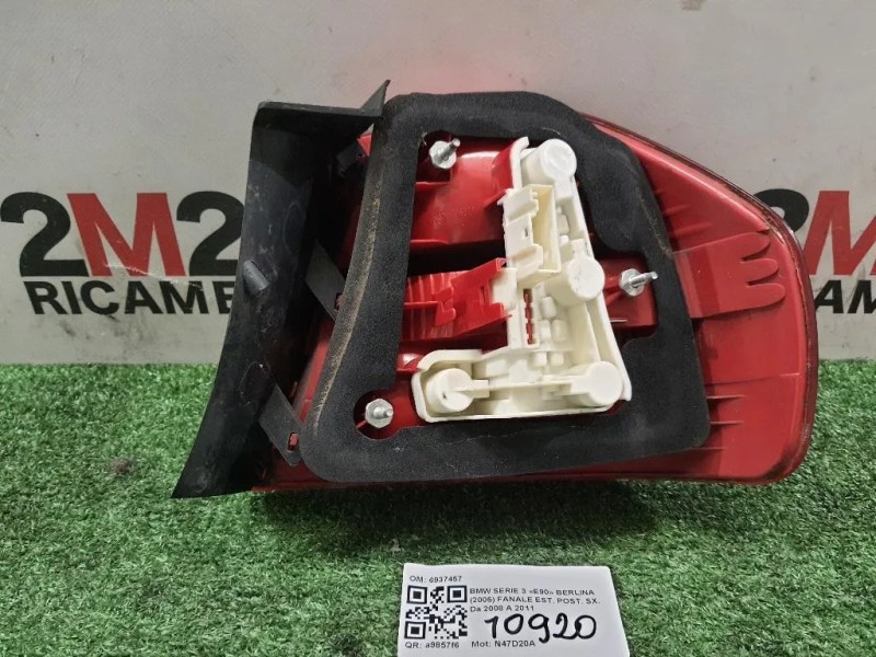 Fanale EST POST SX 6937457 Bmw Serie 3 E90 Berlina 2005