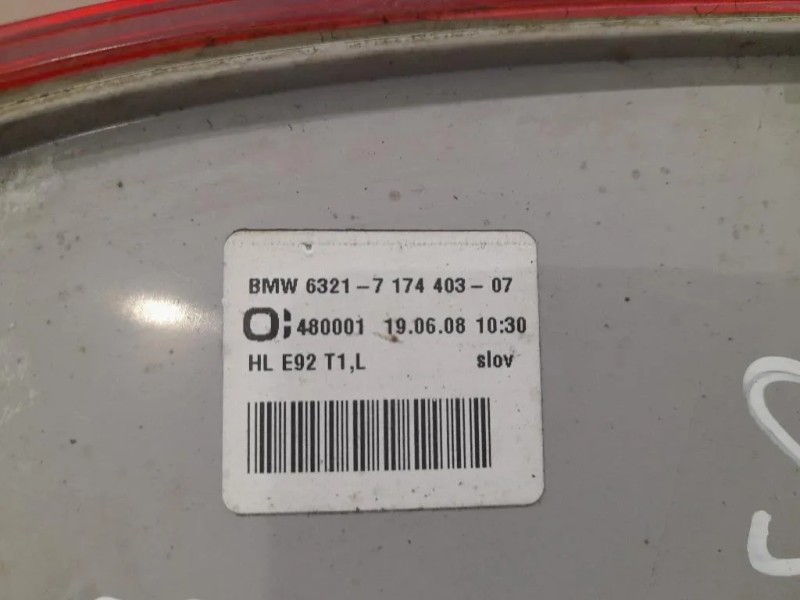 Fanale EST POST SX 63217174403 Bmw Serie 3 E92 Coupe 2007