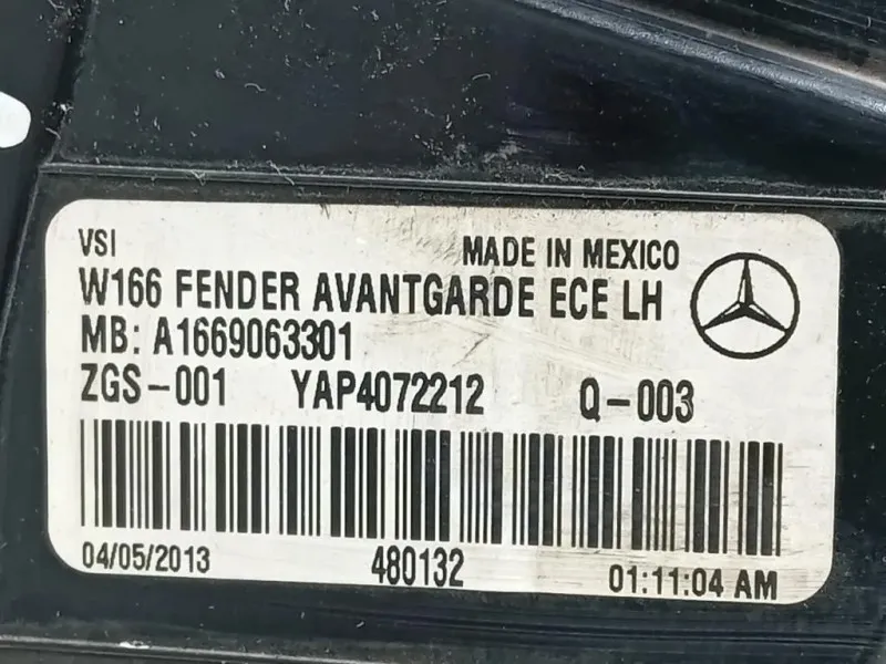 Fanale EST POST SX A1669063301 Mercedes Classe ML W166 2012