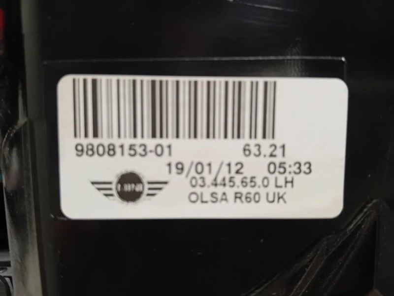 Fanale EST POST SX 9808153-01 Mini Countryman Cooper R60 2010