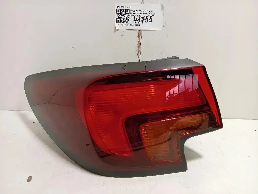 Fanale EST POST SX 39015943 Opel Astra K 2016
