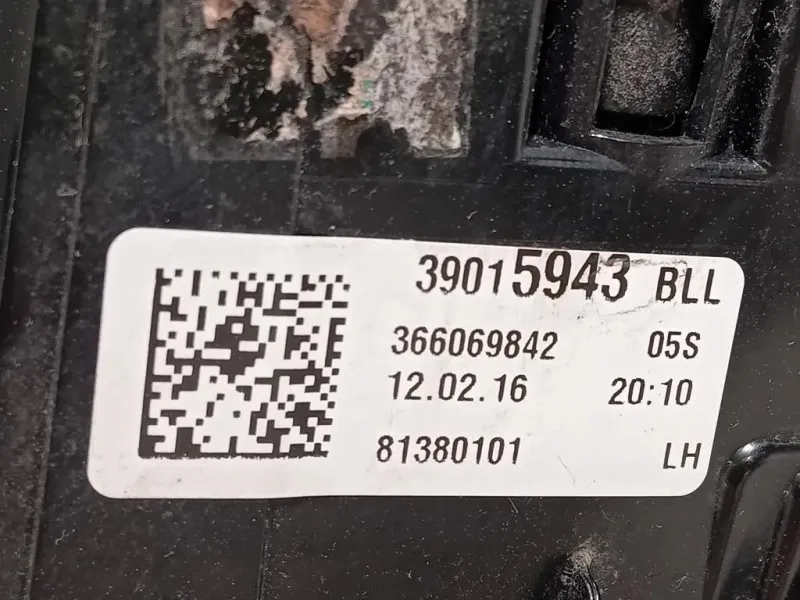 Fanale EST POST SX 39015943 Opel Astra K 2016