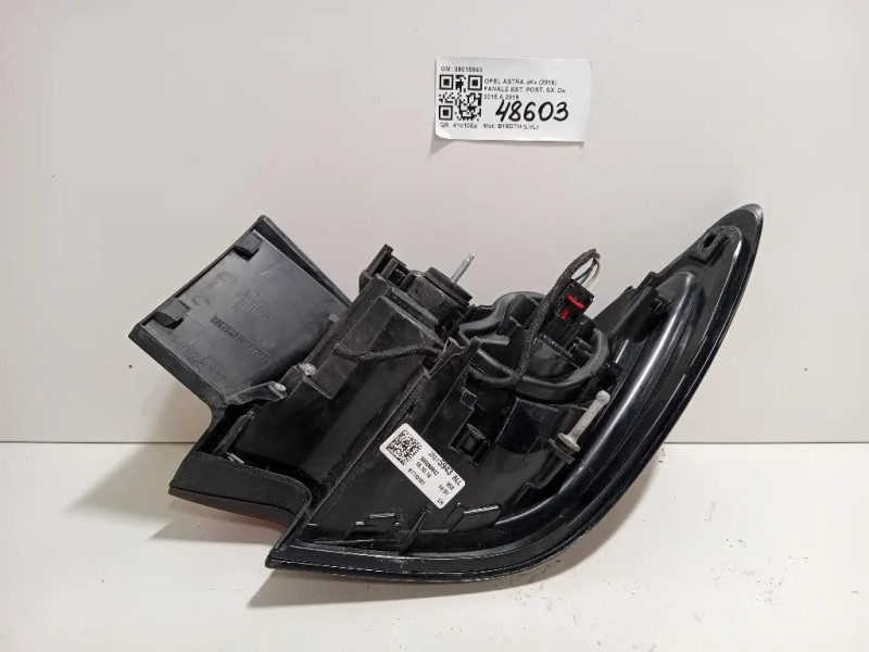 Fanale EST POST SX 39015943 Opel Astra K 2016