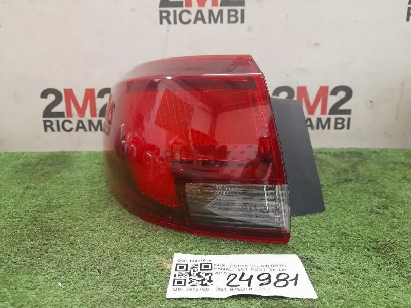 Fanale EST POST SX 13427516 Opel Astra K SW 2016