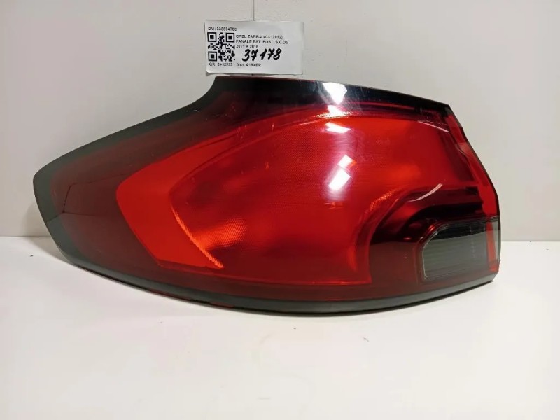 Fanale EST POST SX 338834753 Opel Zafira C 2012
