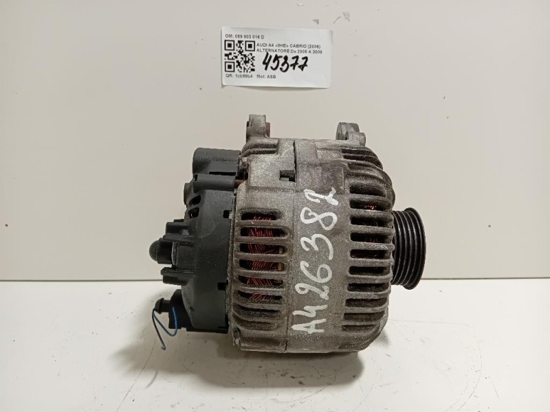 Alternatore 059 903 016 D Audi A4 8HE Cabrio 2006