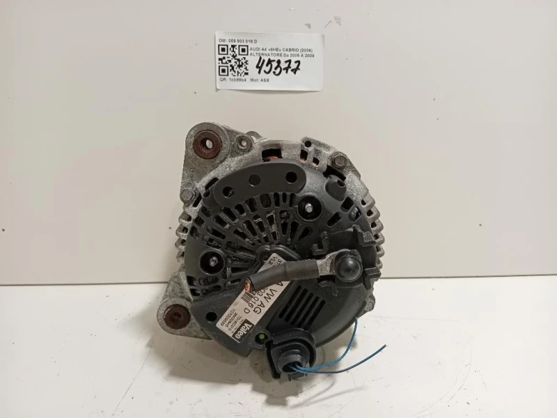 Alternatore 059 903 016 D Audi A4 8HE Cabrio 2006