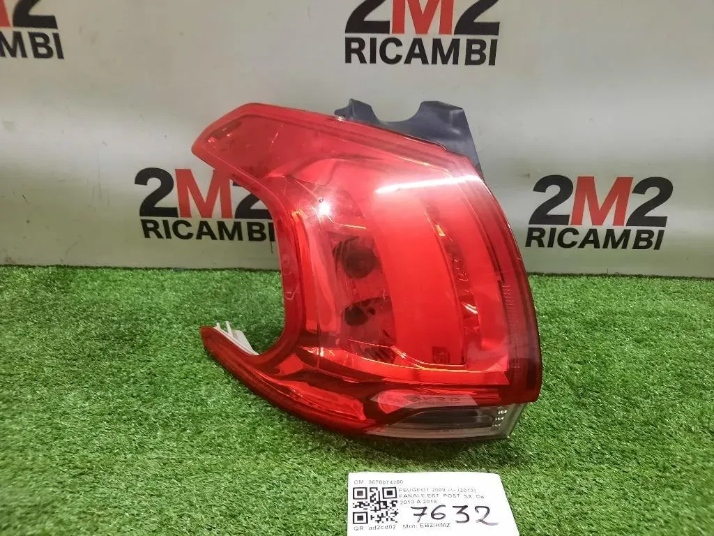 Fanale EST POST SX 9678074280 Peugeot 2008 I 2013
