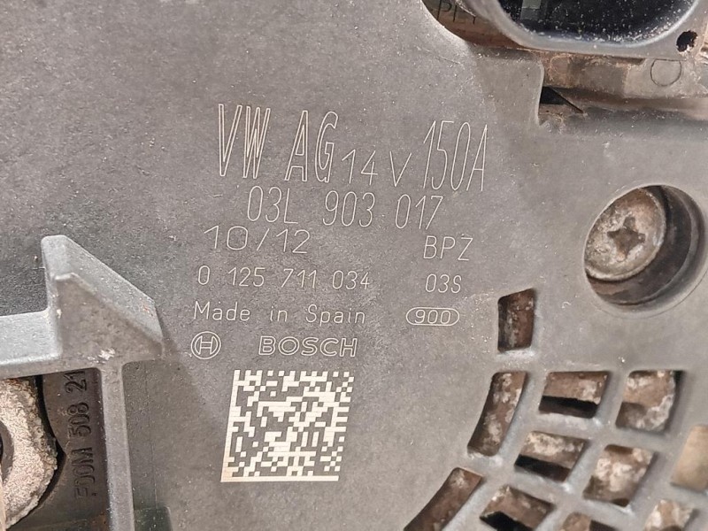 Alternatore 03L 903 017 Audi A4 8K2 2012