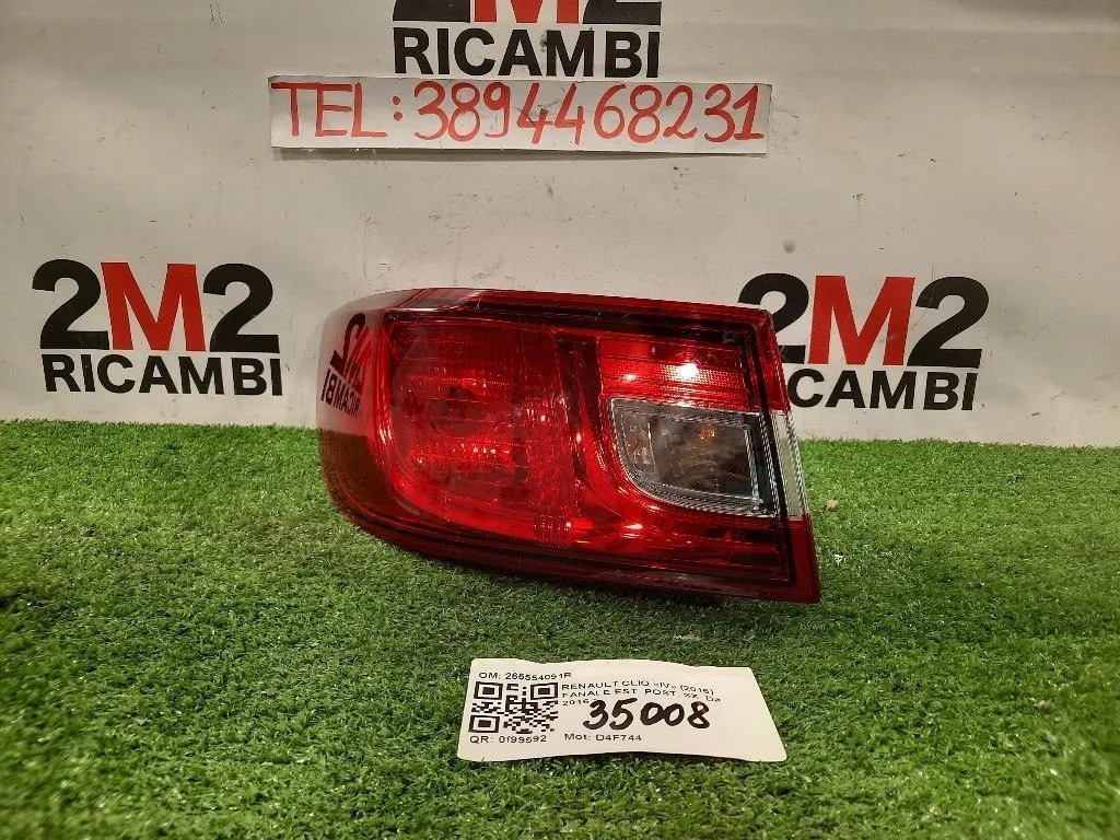 Fanale EST POST SX 265554091R Renault CLIO IV 2016