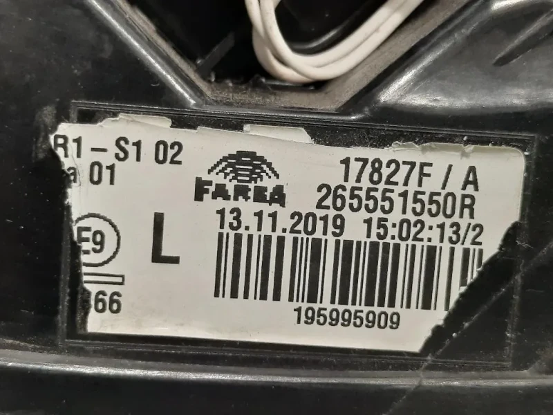 Fanale EST POST SX 265551550R Renault CLIO V 2019