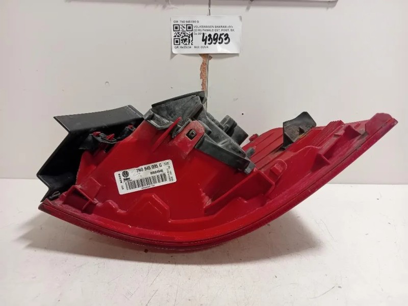 Fanale EST POST SX 7N0 945 095 G Volkswagen Sharan IV 2015 Fanale EST POST SX 7N0 945 095 G Volkswagen Sharan IV 2015