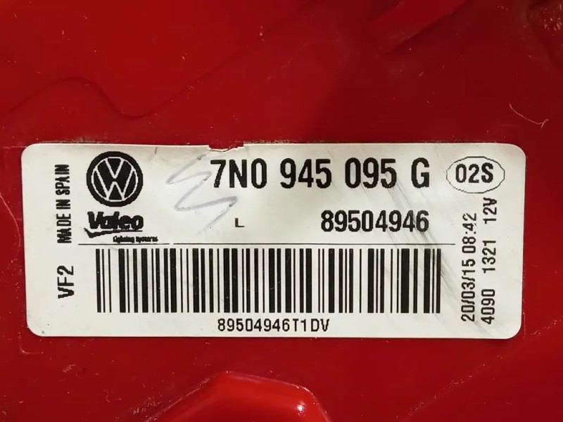 Fanale EST POST SX 7N0 945 095 G Volkswagen Sharan IV 2015 Fanale EST POST SX 7N0 945 095 G Volkswagen Sharan IV 2015