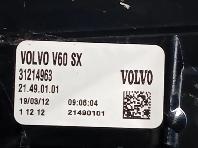 Fanale EST POST SX 31214964 Volvo V60 I 2010