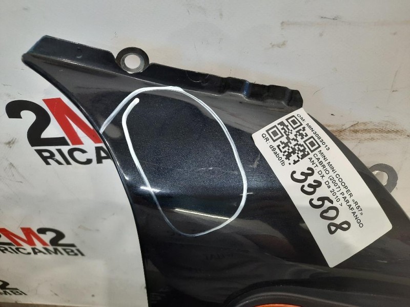 Parafango ANT DX MIN3083013 Mini MINI Cooper R57 Cabrio 2007