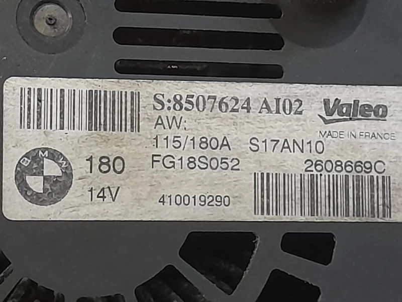 Alternatore 8507624A102 Bmw Serie 3 E90 Berlina 2005