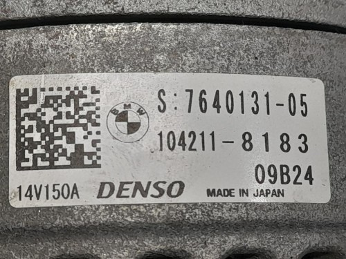 Alternatore 7640131 104211-8183 Bmw Serie 3 F30 Berlina 2012