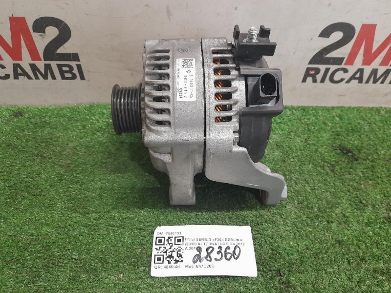 Alternatore 7640131 104211-8183 Bmw Serie 3 F30 Berlina 2012