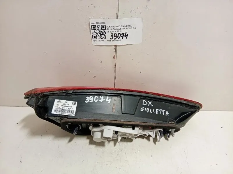 Fanale INT POST DX 50531132 Alfa Romeo Giulietta 2010