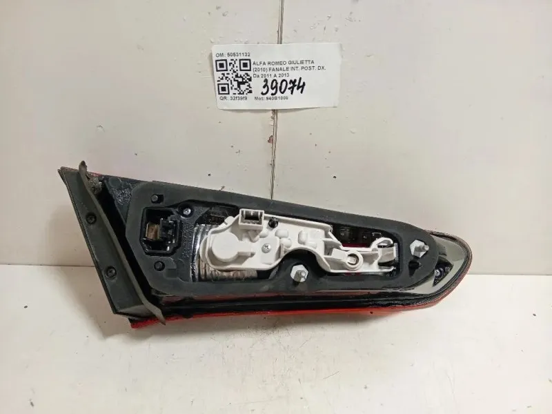 Fanale INT POST DX 50531132 Alfa Romeo Giulietta 2010