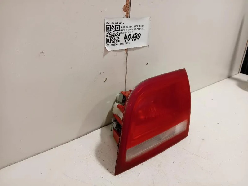 Fanale INT POST DX 8P4 945 094 D Audi A3 8PA Sportback 2010