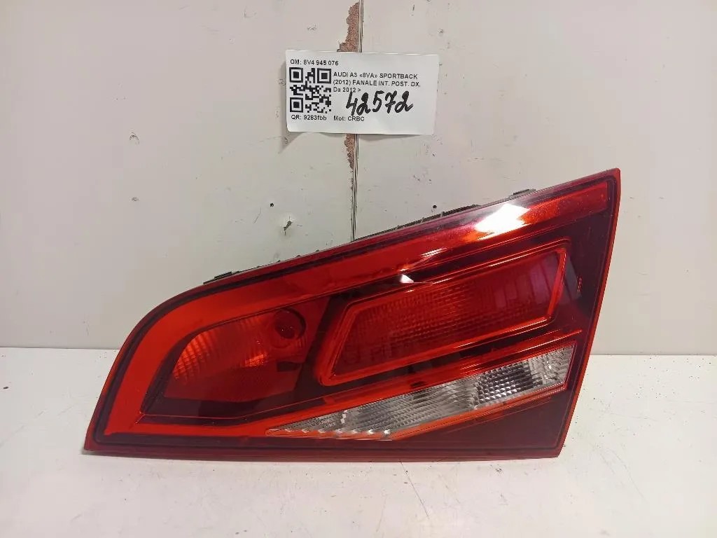 Fanale INT POST DX 8V4 945 076 Audi A3 8VA Sportback 2012