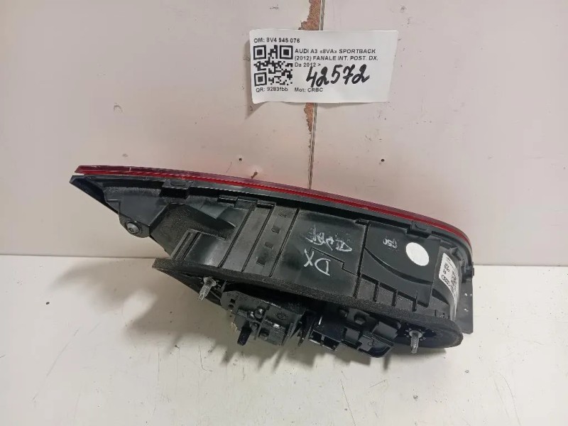 Fanale INT POST DX 8V4 945 076 Audi A3 8VA Sportback 2012