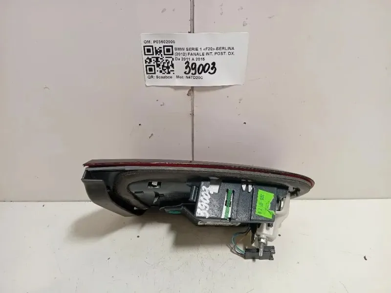 Fanale INT POST DX P03602000 Bmw Serie 1 F20 Berlina 2012