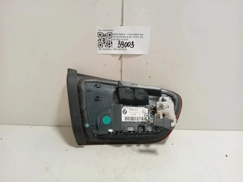 Fanale INT POST DX P03602000 Bmw Serie 1 F20 Berlina 2012