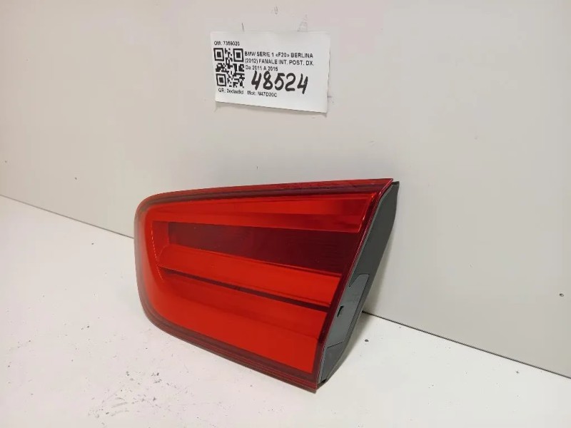 Fanale INT POST DX 7359020 Bmw Serie 1 F20 Berlina 2012