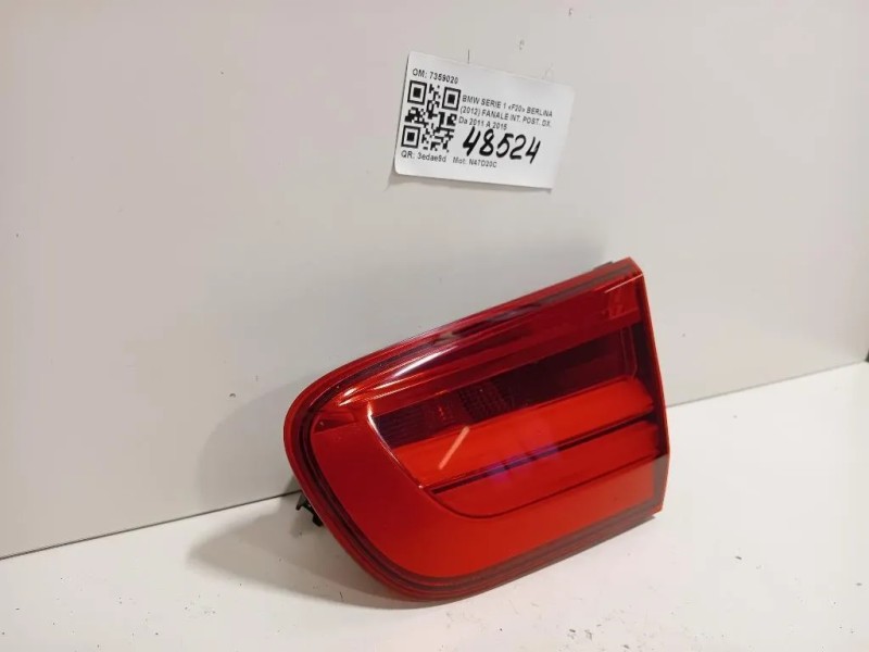 Fanale INT POST DX 7359020 Bmw Serie 1 F20 Berlina 2012