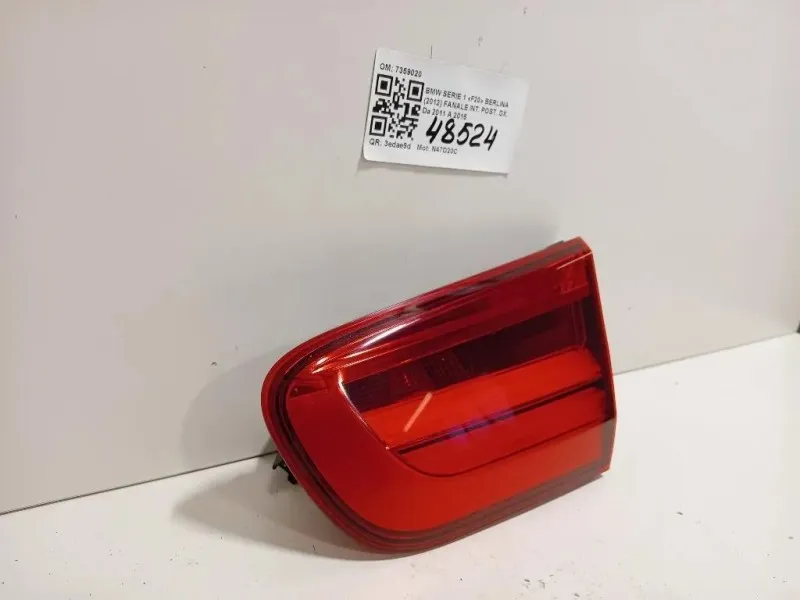 Fanale INT POST DX 7359020 Bmw Serie 1 F20 Berlina 2012