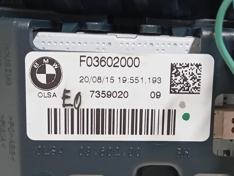 Fanale INT POST DX 7359020 Bmw Serie 1 F20 Berlina 2015