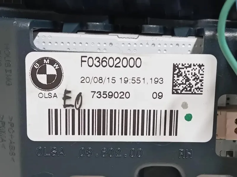 Fanale INT POST DX 7359020 Bmw Serie 1 F20 Berlina 2015