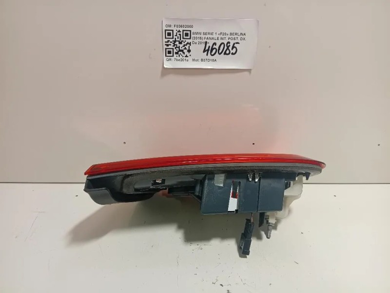 Fanale INT POST DX F03602000 Bmw Serie 1 F20 Berlina 2015