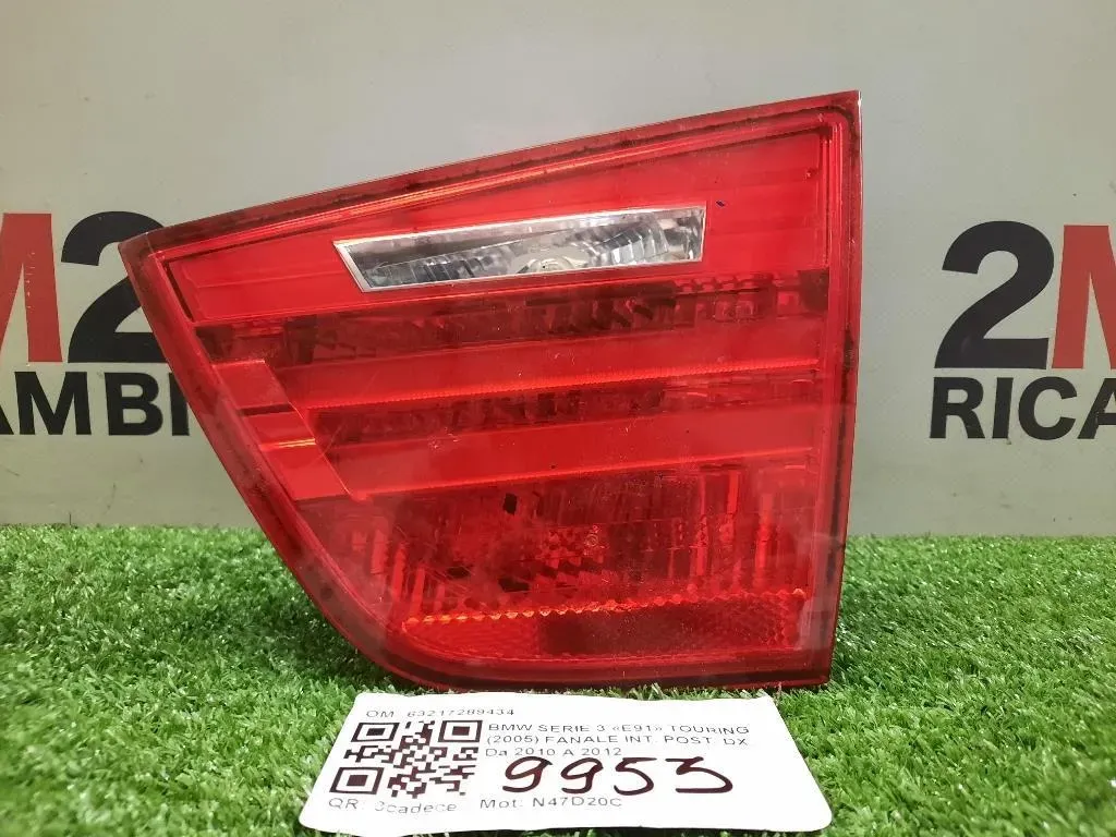 Fanale INT POST DX 63217289434 Bmw Serie 3 E91 Touring 2005