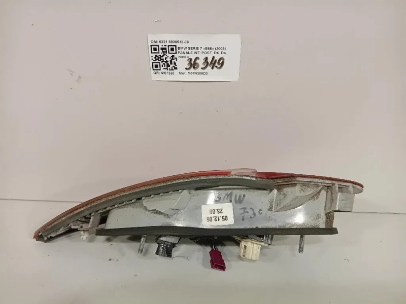 Fanale INT POST DX 6321 6938518-09 Bmw Serie 7 E66 2003