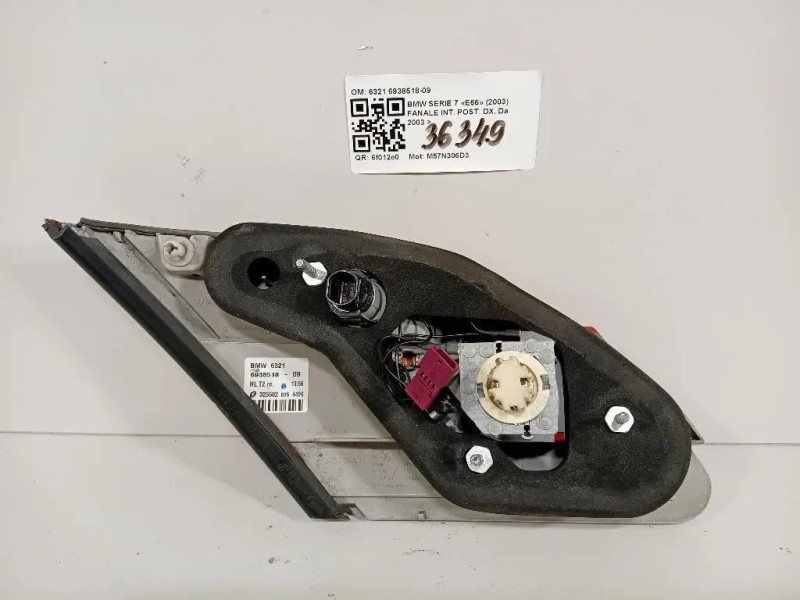 Fanale INT POST DX 6321 6938518-09 Bmw Serie 7 E66 2003