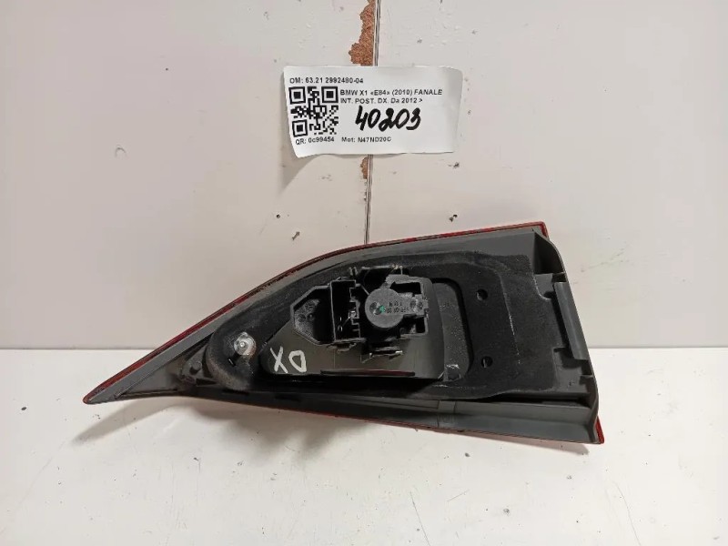 Fanale INT POST DX 6321 2992480-04 Bmw X1 E84 2010