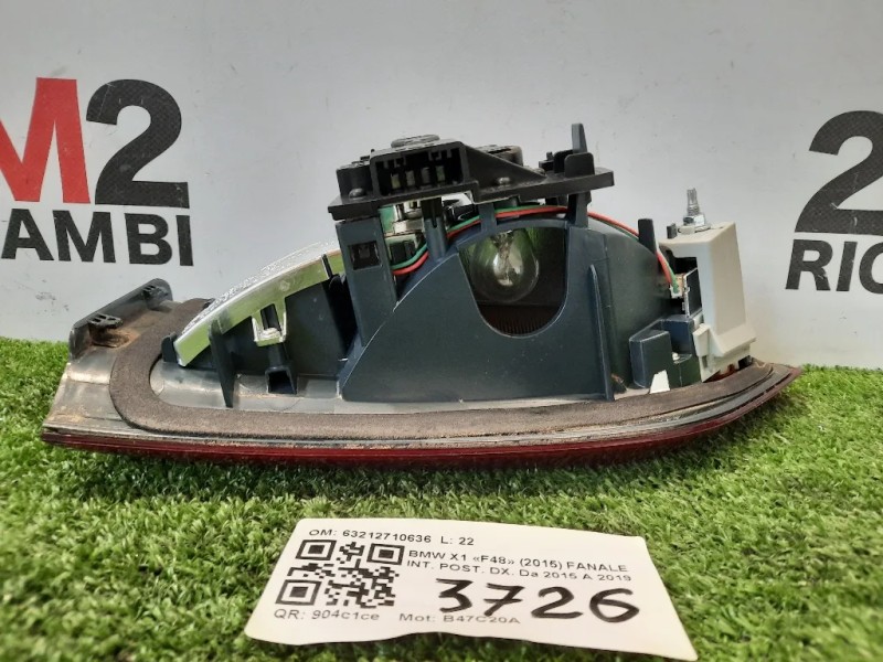 Fanale INT POST DX 63212710636 Bmw X1 F48 2015