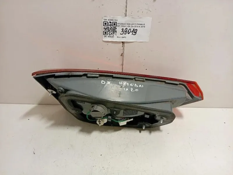 Fanale INT POST DX 92404-1K0 Hyundai IX20 2011