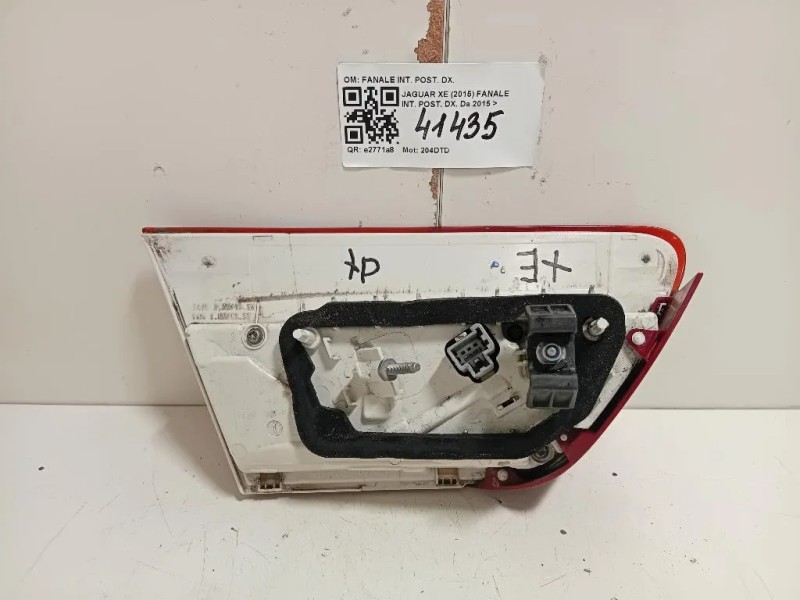 Fanale INT POST DX T4N39462 Jaguar XE 2015