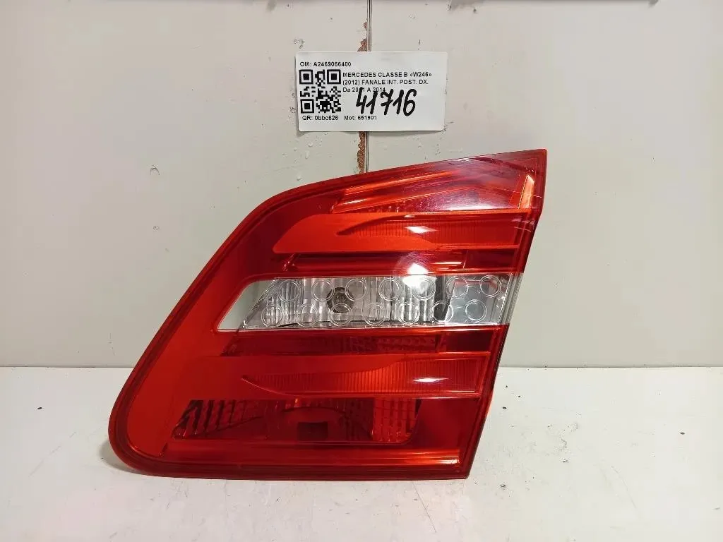 Fanale INT POST DX A2469066400 Mercedes Classe B W246 2012