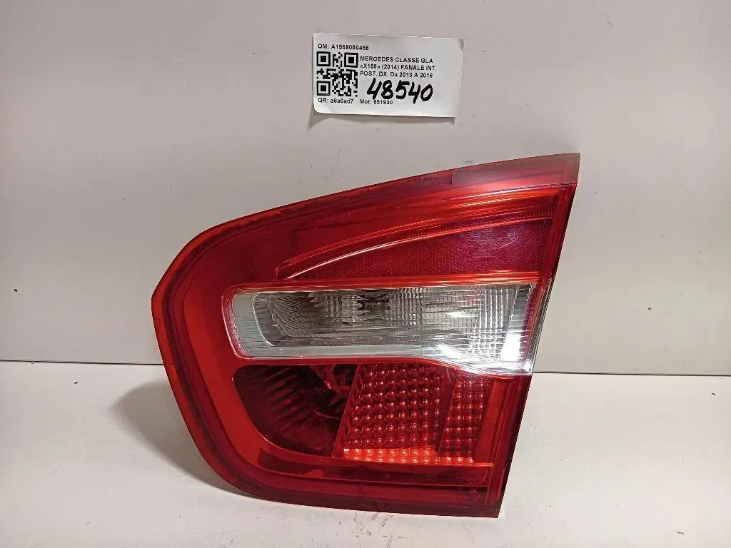Fanale INT POST DX A1569060458 Mercedes Classe GLA X156 2014