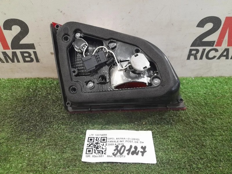 Fanale INT POST DX 13314055 Opel Astra J 2012