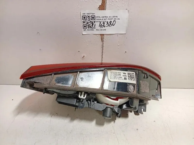 Fanale INT POST DX 39077381 Opel Astra K 2016