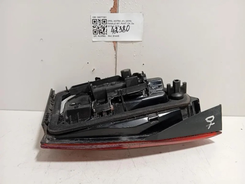 Fanale INT POST DX 39077381 Opel Astra K 2016