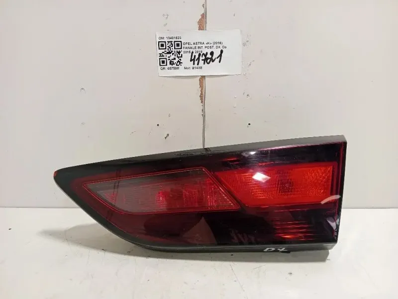Fanale INT POST DX 13401523 Opel Astra K 2016