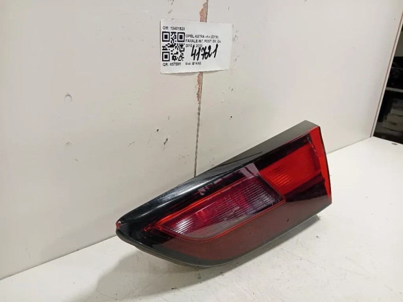 Fanale INT POST DX 13401523 Opel Astra K 2016
