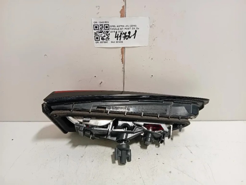 Fanale INT POST DX 13401523 Opel Astra K 2016